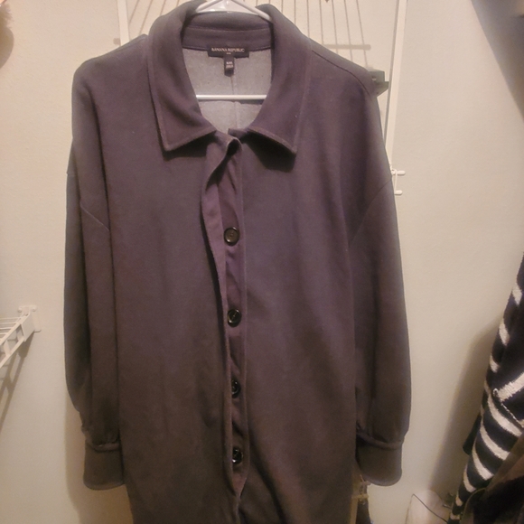 Banana Republic Women's Twill Tie-Waist Knit Jacket (Size XXL) - Picture 3 of 11